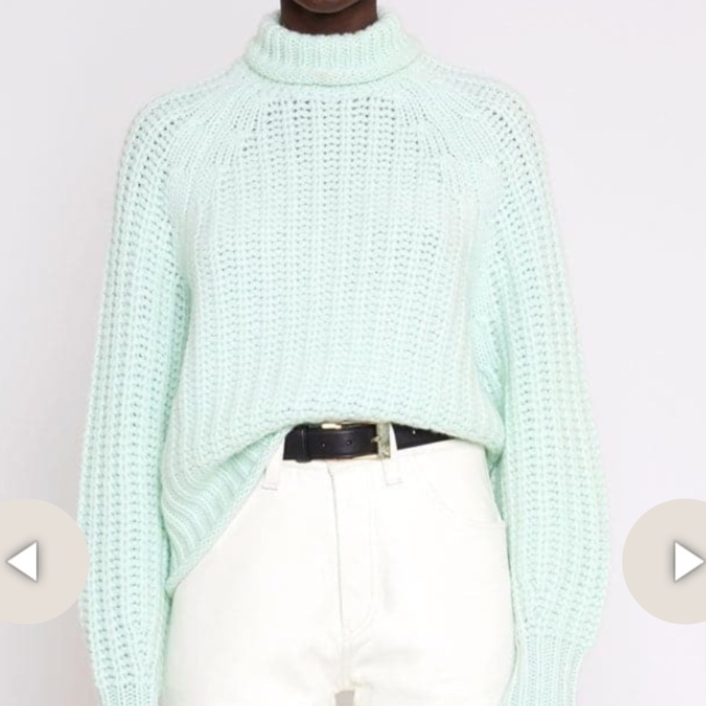ARCH4 | 100% Cashmere | ELLIS Sweater | Hint of Mint | OS | EUC
